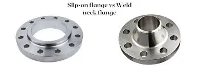 weld neck flange and a slip-on flange weld neck flange and a slip-on flange