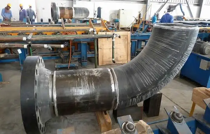 Welding flange to pipe
