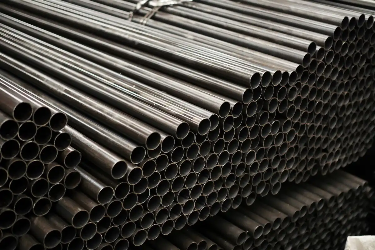 galvanised and black steel pipe