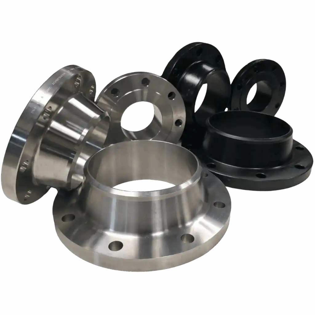 Weld neck flange installation Weld neck flange installation