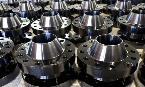 Weld neck flange installation Weld neck flange installation