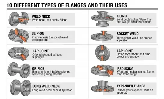 10 Different Types of Flanges and Their Uses