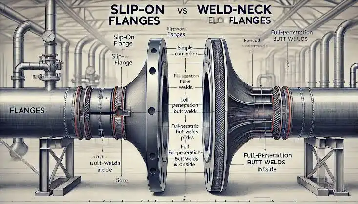When to Choose Slip On Flange vs Weld Neck in Piping