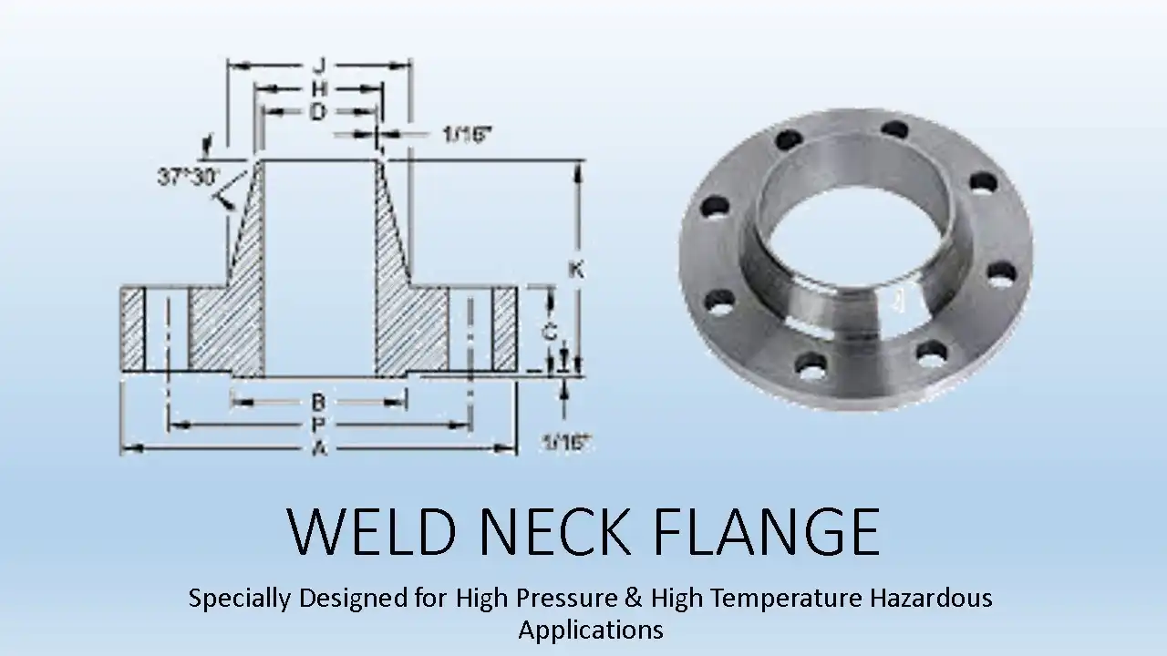 What are the welding procedures for weld neck flanges？